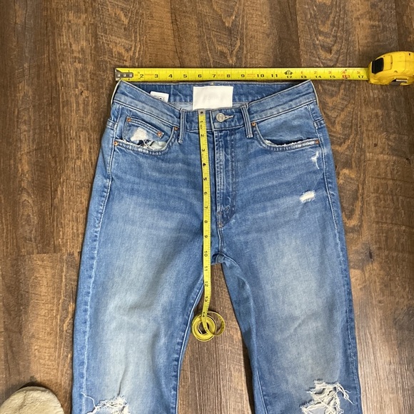 MOTHER SUPERIOR INSIDER CROP STEP CHEW IN DESTROYED BILLS HIRISE STRAIGHT LEG - Picture 15 of 16